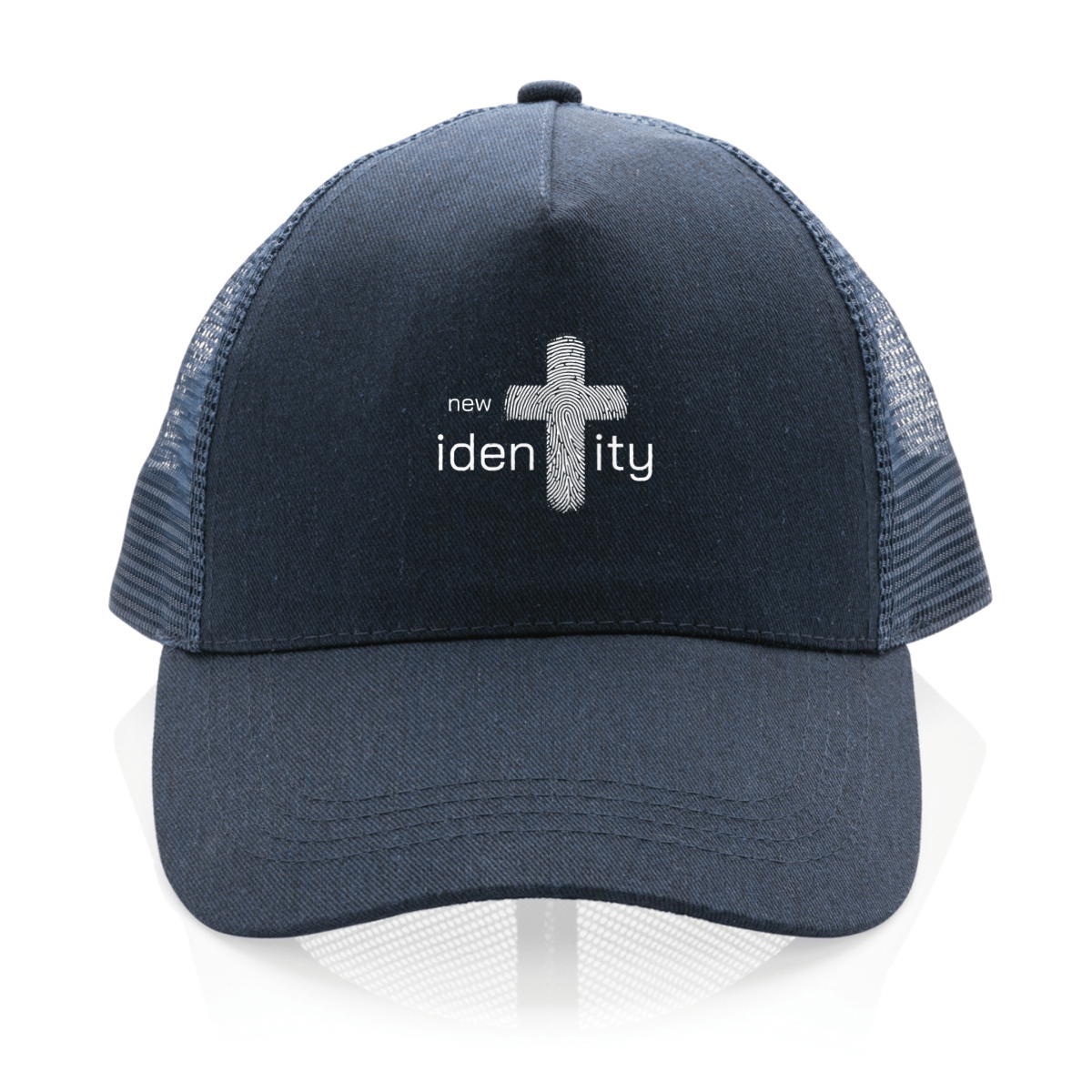 Image back 100% recycled Trucker cap Premium New Identity