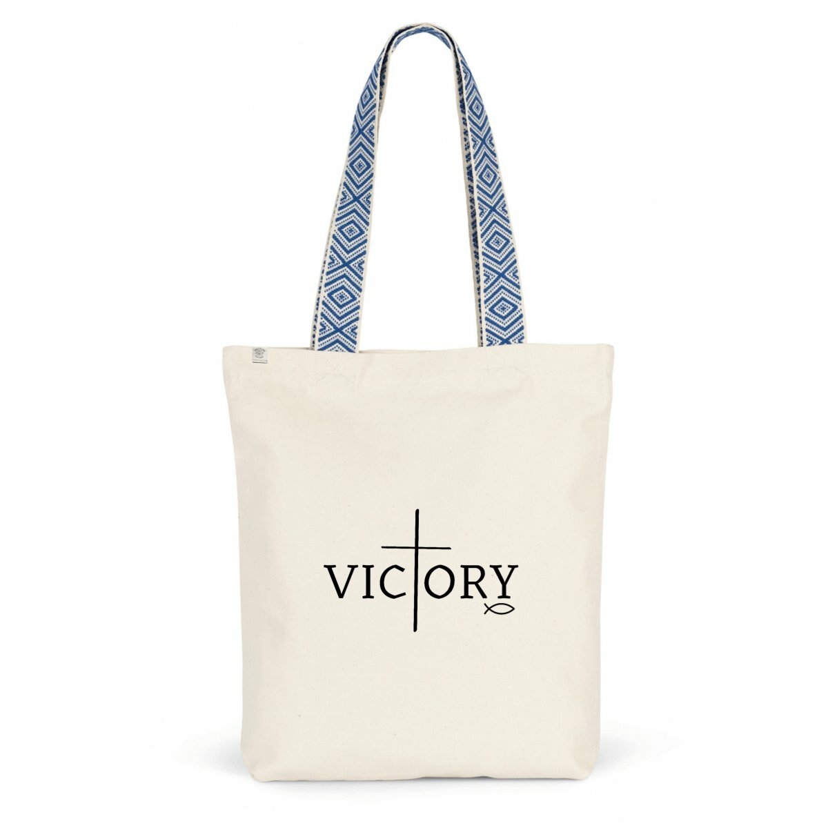 Image back 100% recycled totebag  victory 