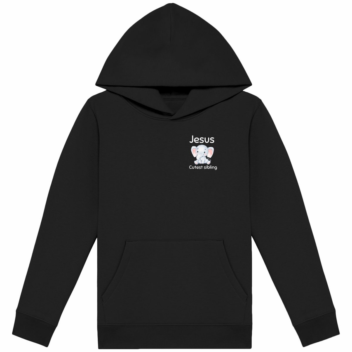 Image back Kids hoodie Premium Jesus's cutest Sibling 