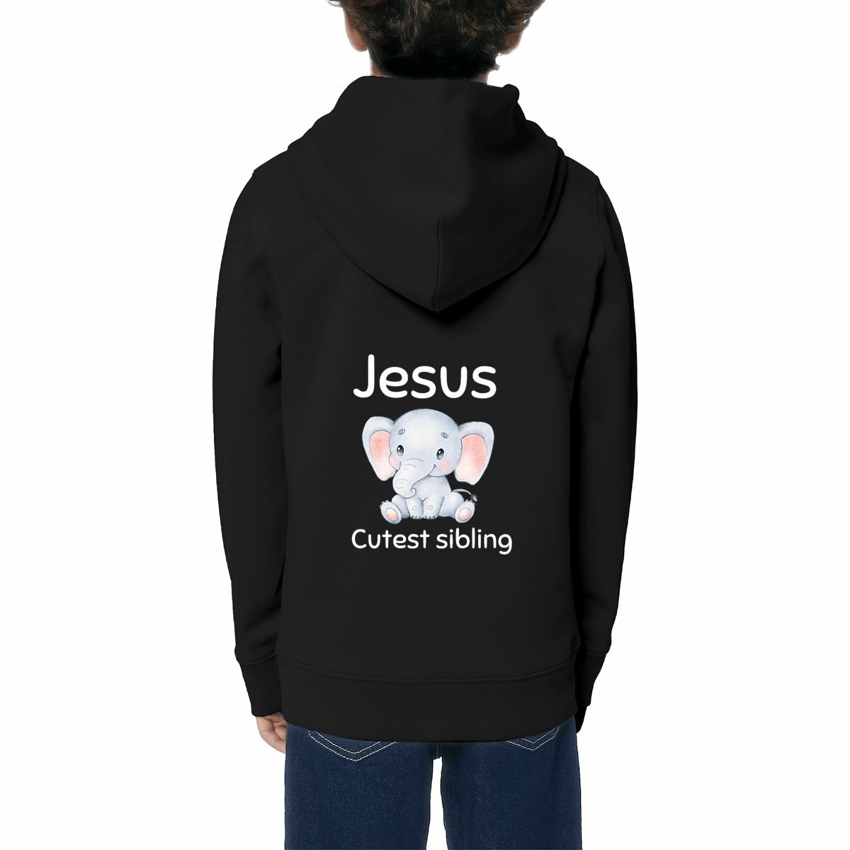 Image front Kids hoodie Premium Jesus's cutest Sibling 