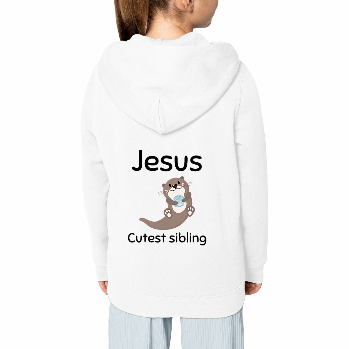 Image front Kids hoodie Premium Jesus's cutest Sibling 