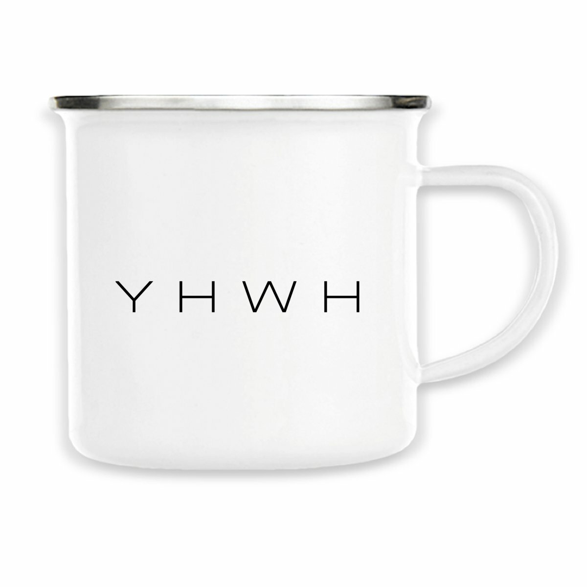 Image back Enamel mug - Premium YHWH