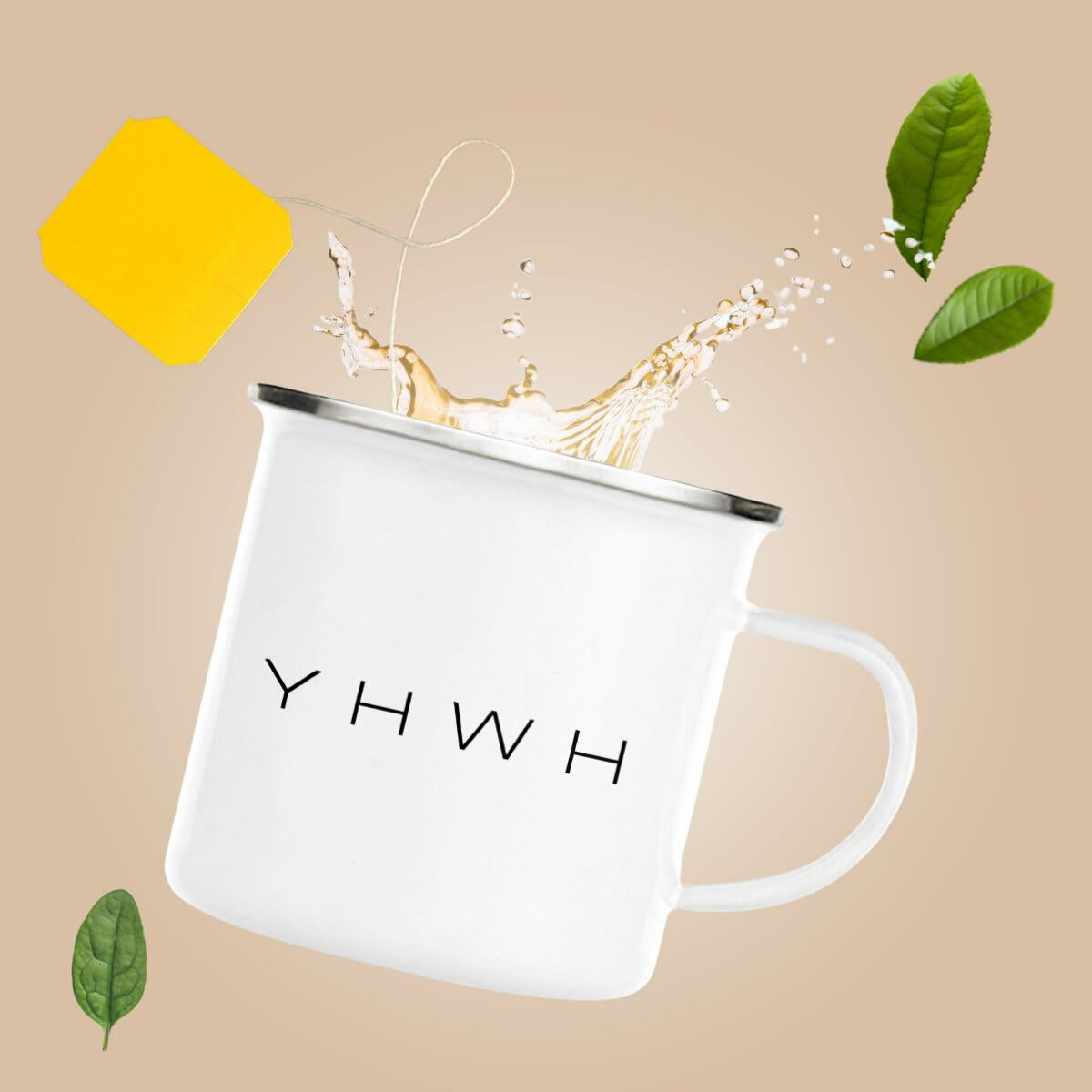 Image front Enamel mug - Premium YHWH