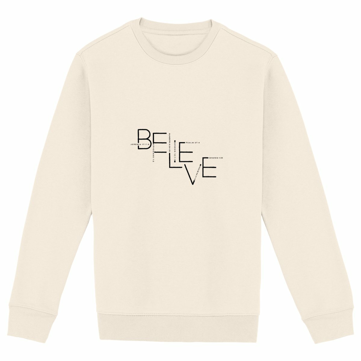 Image back Unisex sweat-shirt - Premium Plus BELIEVE