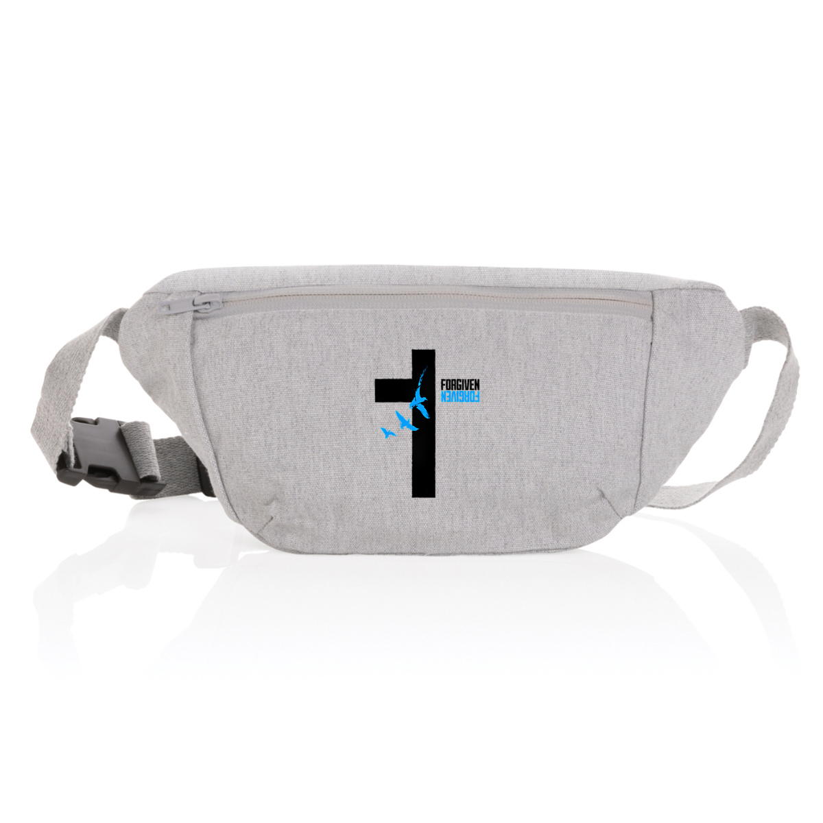 Image back canvas hip bag "Forgiven"