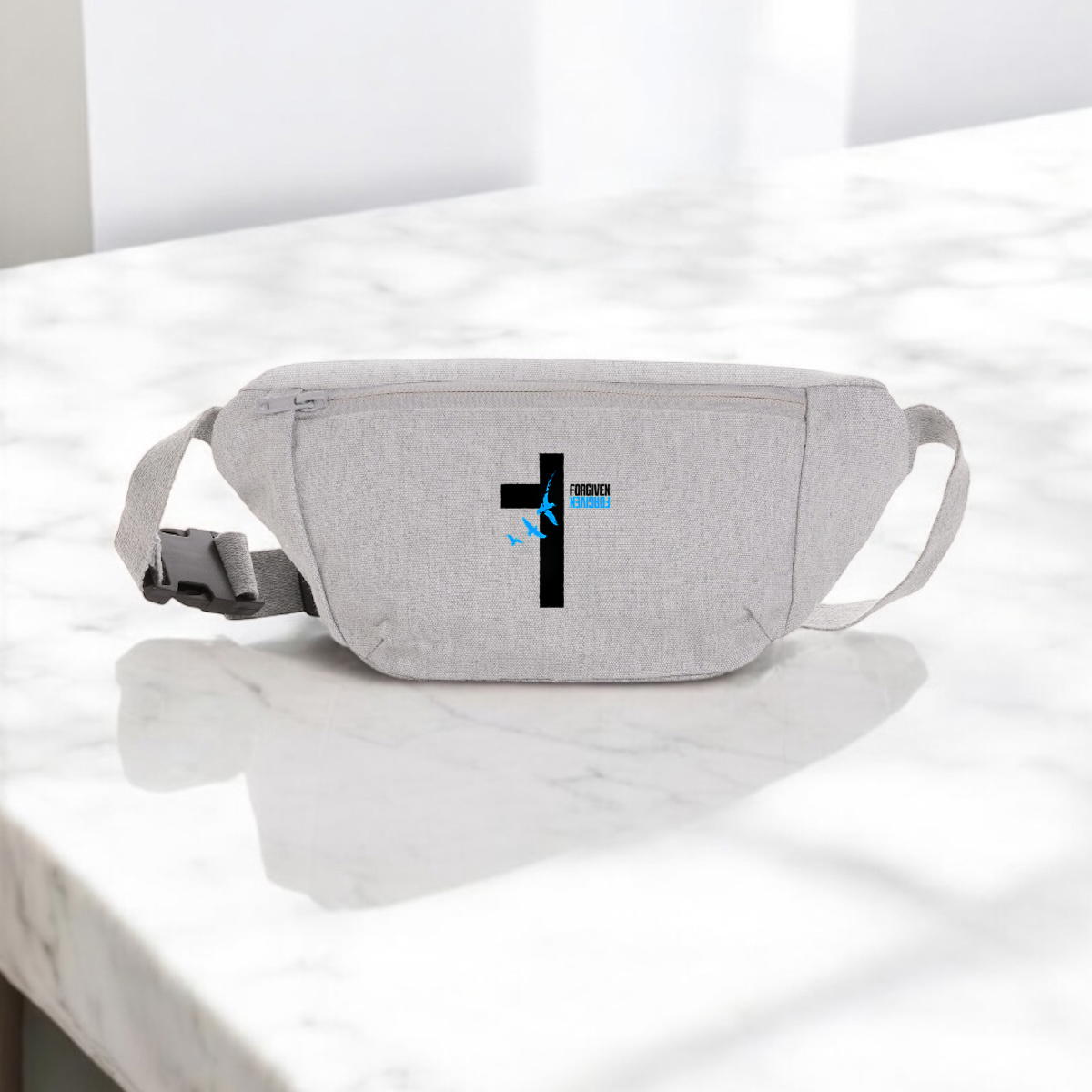 Image front canvas hip bag "Forgiven"