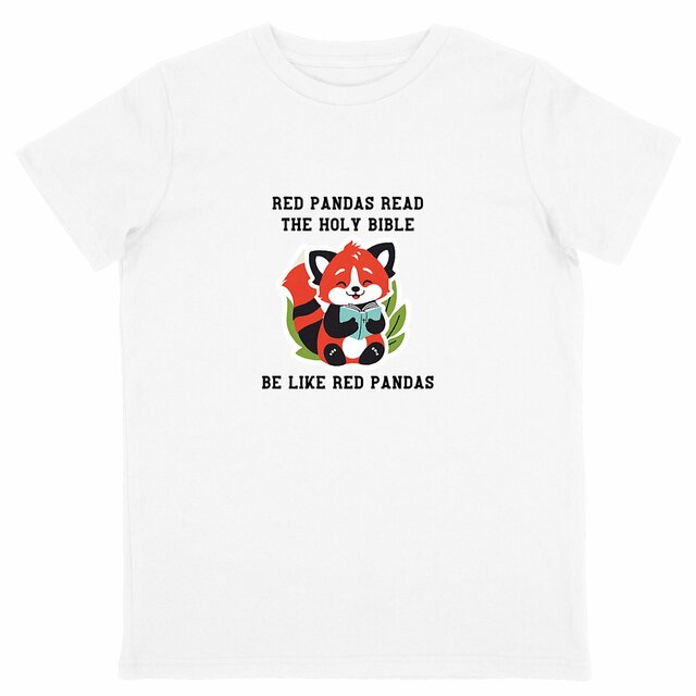 Image back Kids t-shirt Standard  Be like red pandas