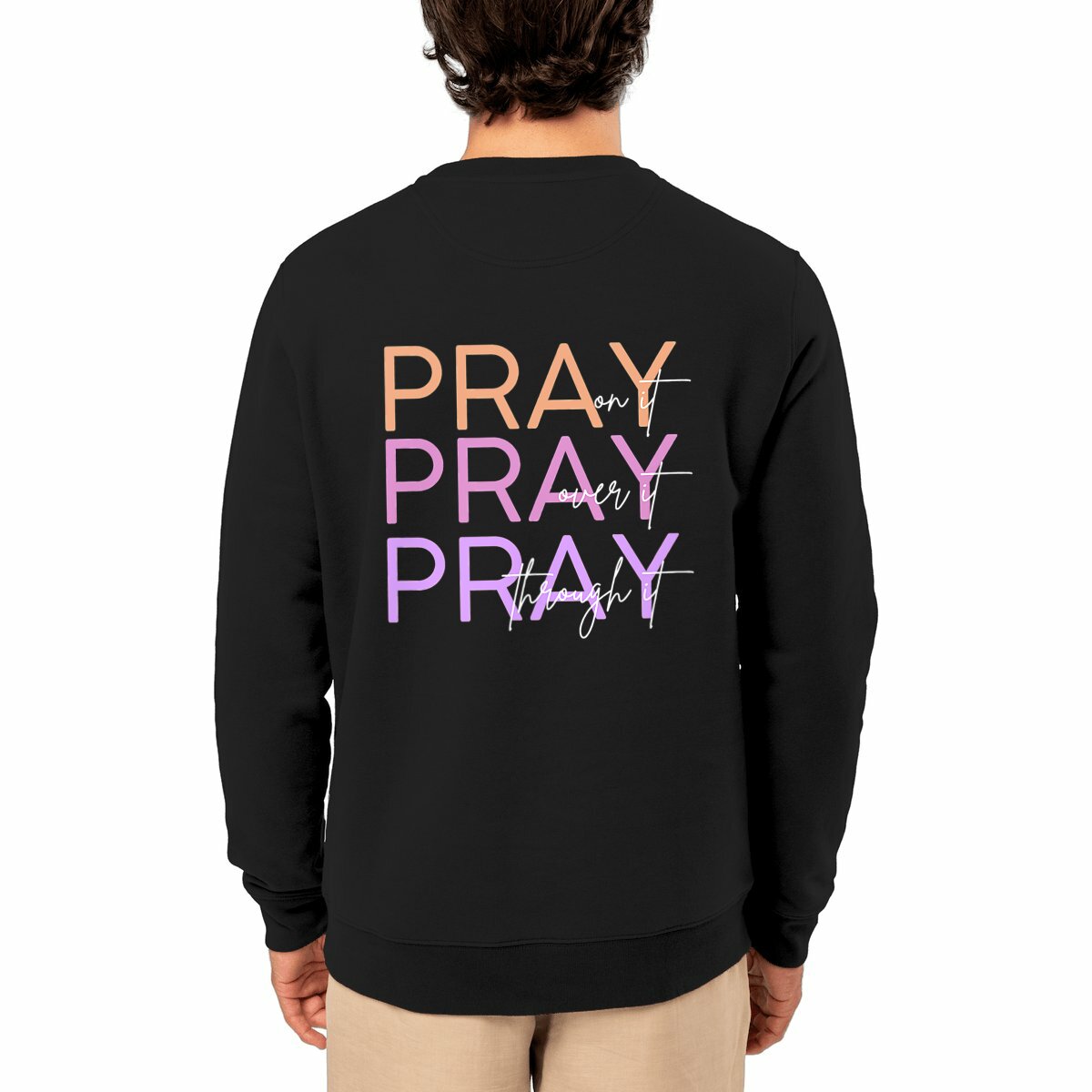 Image front Unisex sweat-shirt - Premium Plus Pray 3x