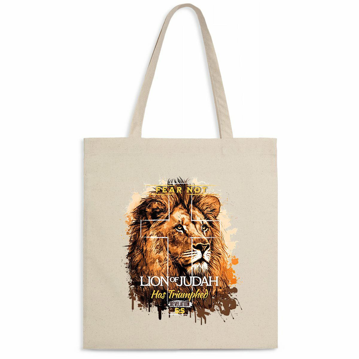 Image front Light Totebag  Premium fear not lion of Judas