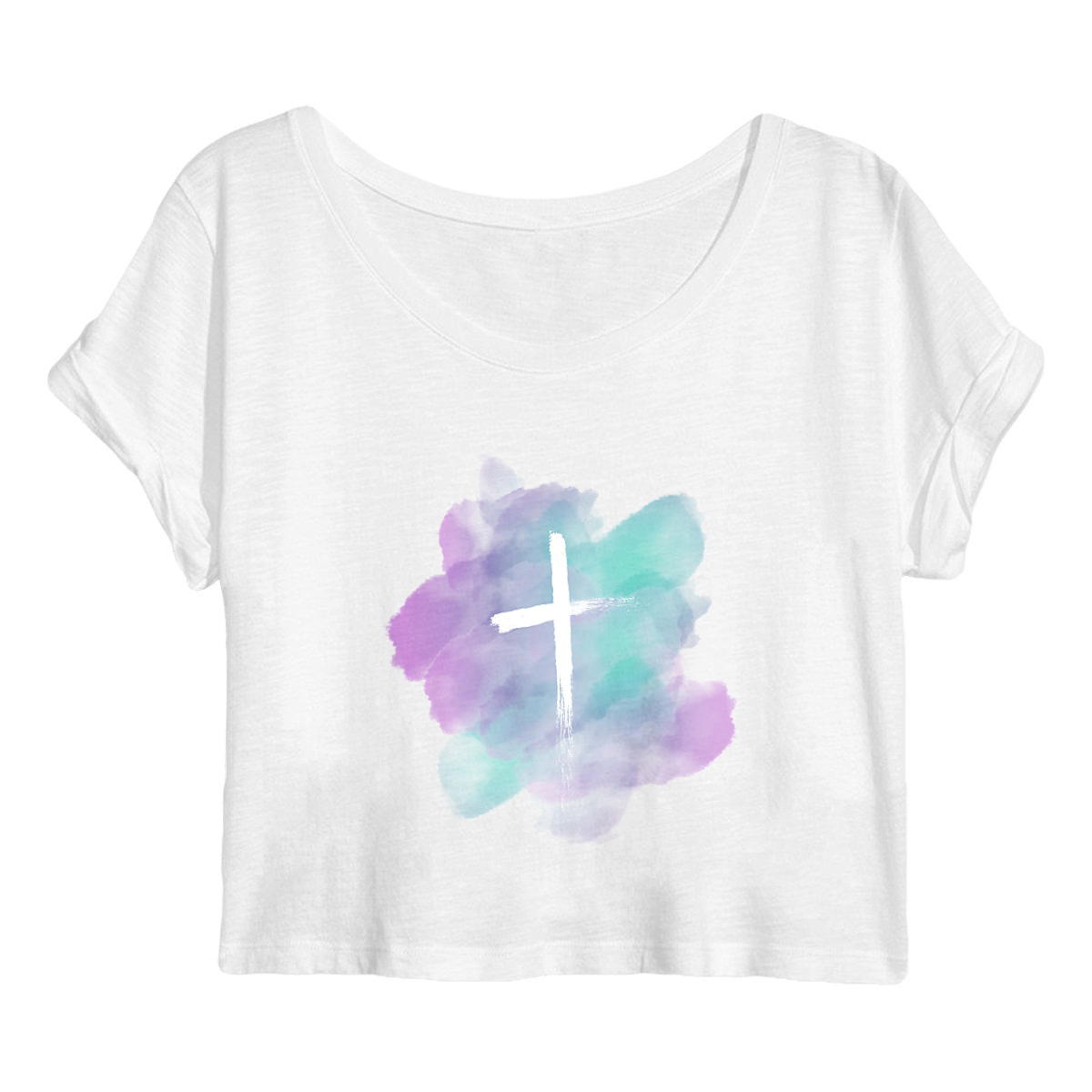 Image back Women's crop top "croix"