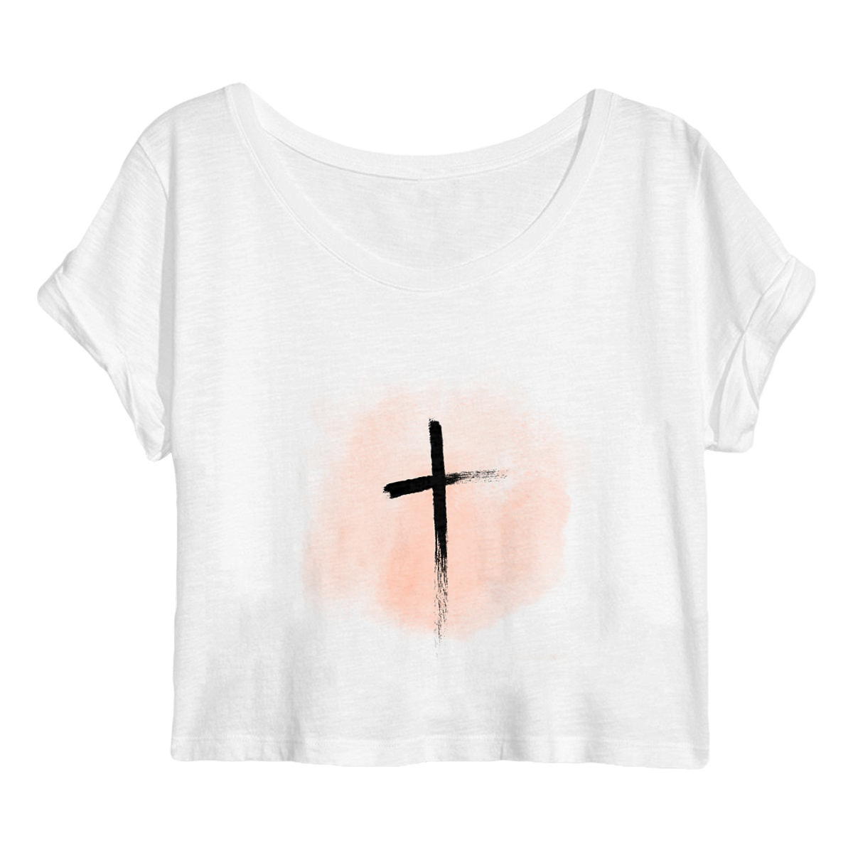 Image back Women's crop top "croix"