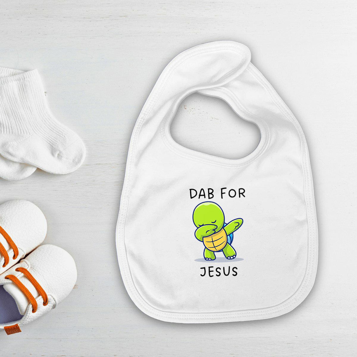Image front Bib Premium+  Dab for Jesus 