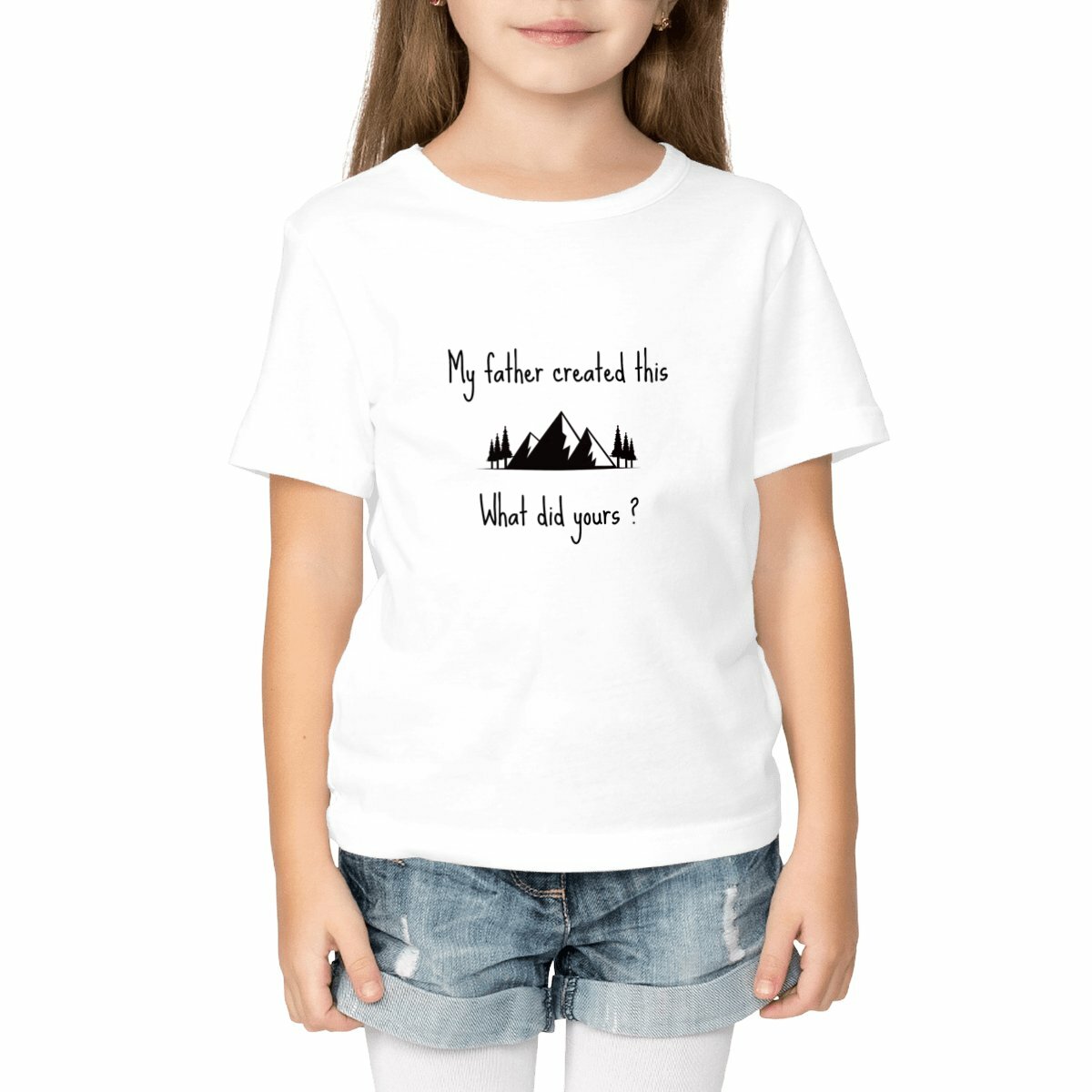 Image front Kids t-shirt standard My Father created this