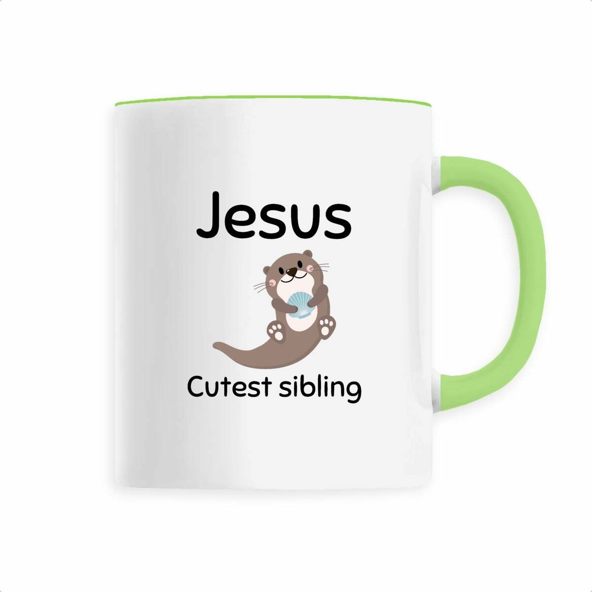 Image back Ceramic mug Premium Jesus's cutest Sibling 