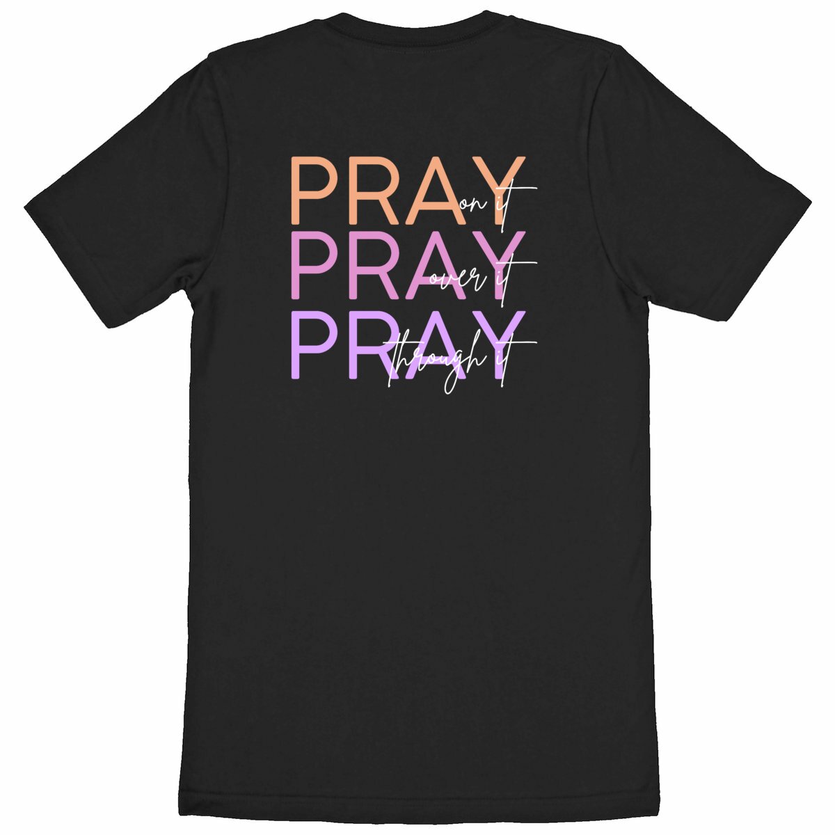 Image back Heavyweight Unisex t-shirt - Premium Plus Pray 3x