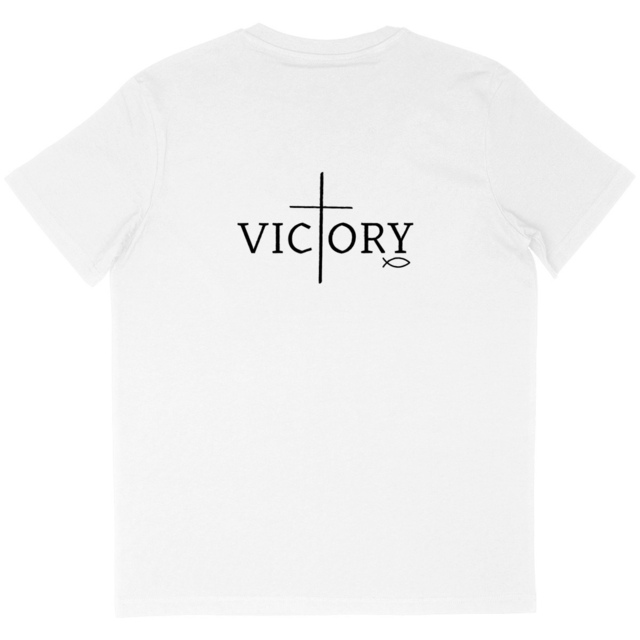 Image back Men's oversized t-shirt premium+ Victory back only