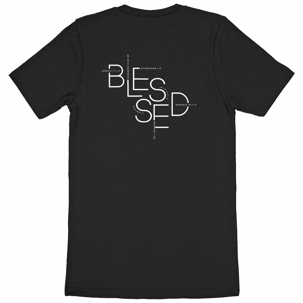 Image back Heavyweight Unisex t-shirt - Premium Plus BLESSED