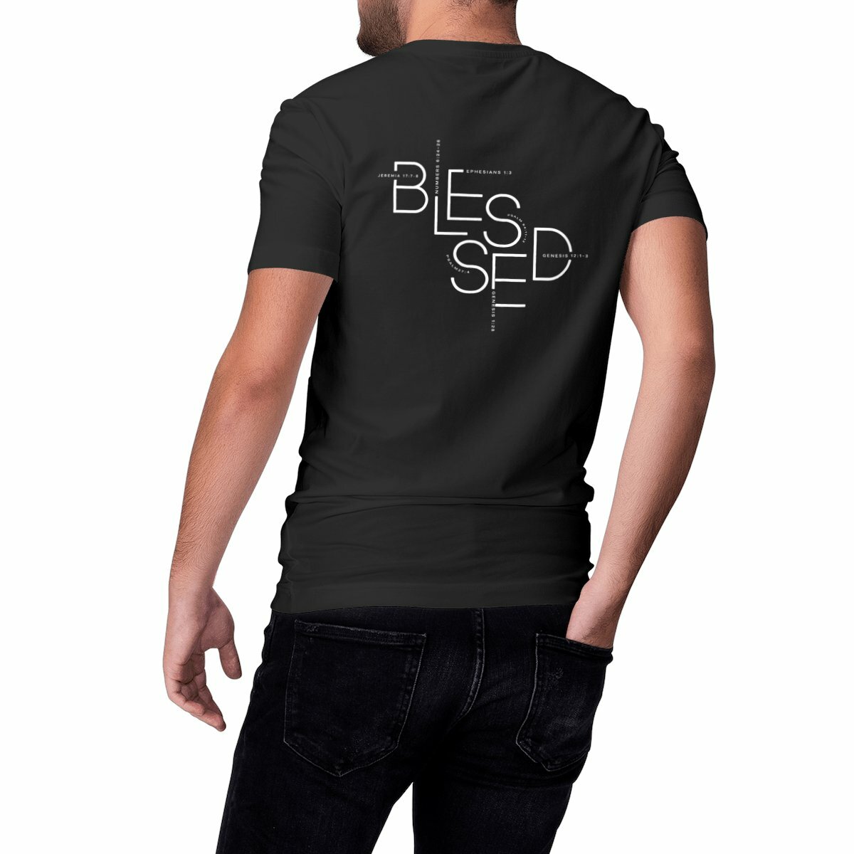 Image front Heavyweight Unisex t-shirt - Premium Plus BLESSED