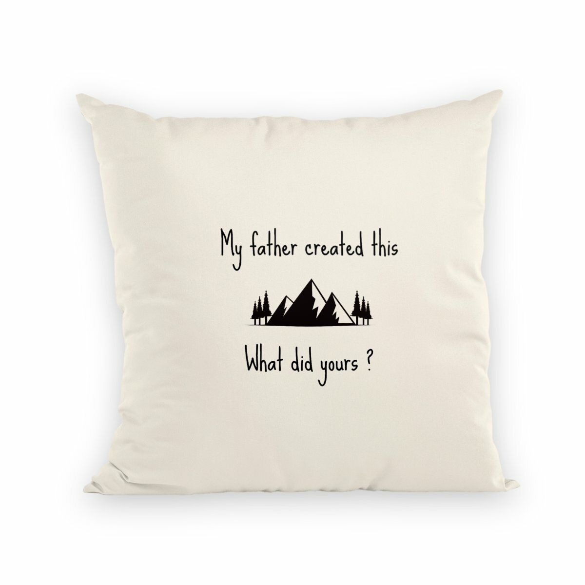 Image back Cushion Premium+ My father created this