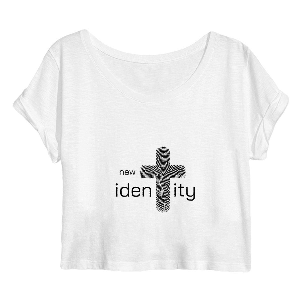 Image back Women's crop top Premium+ New Identity