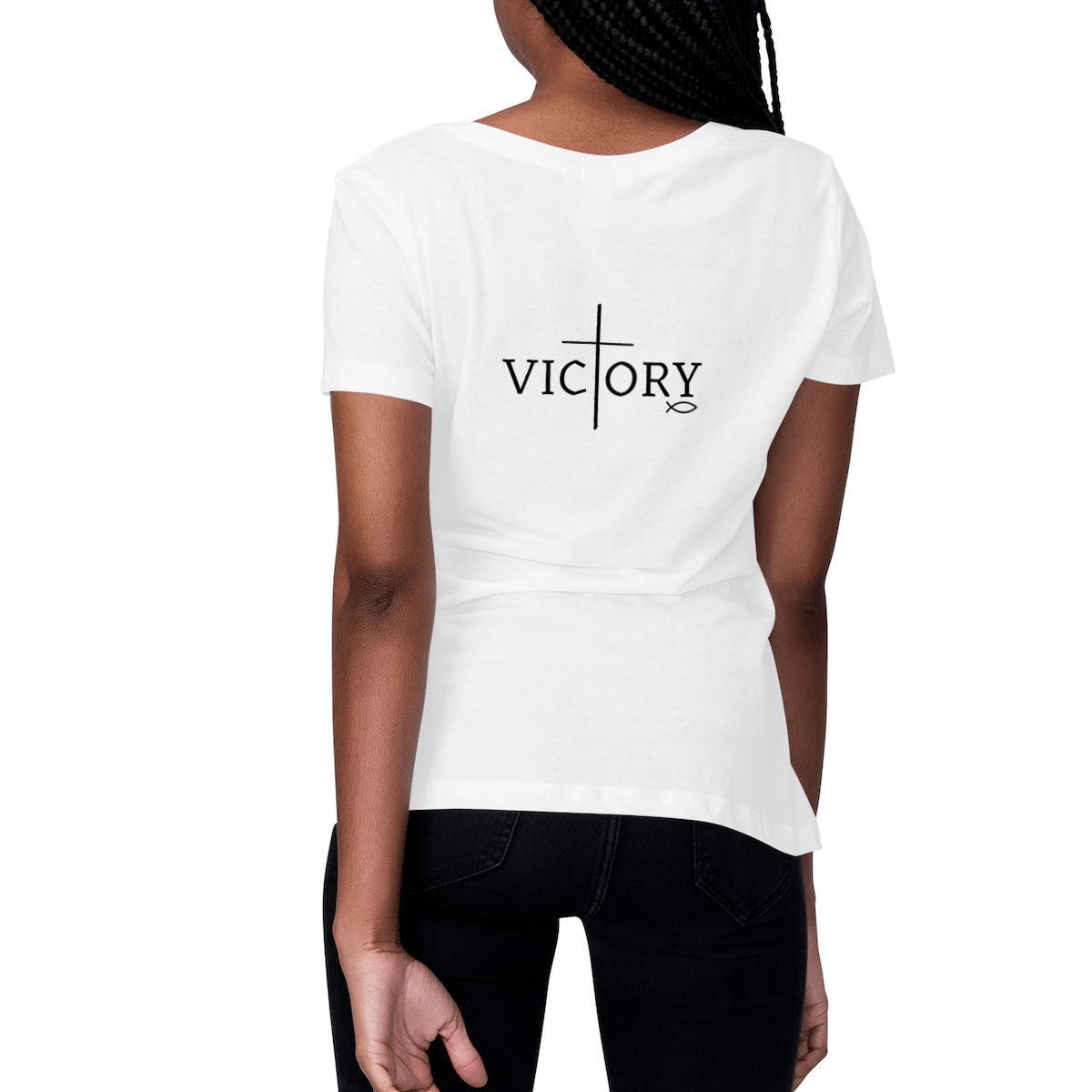 Image front Women's t-shirt Premium+ Victory back only