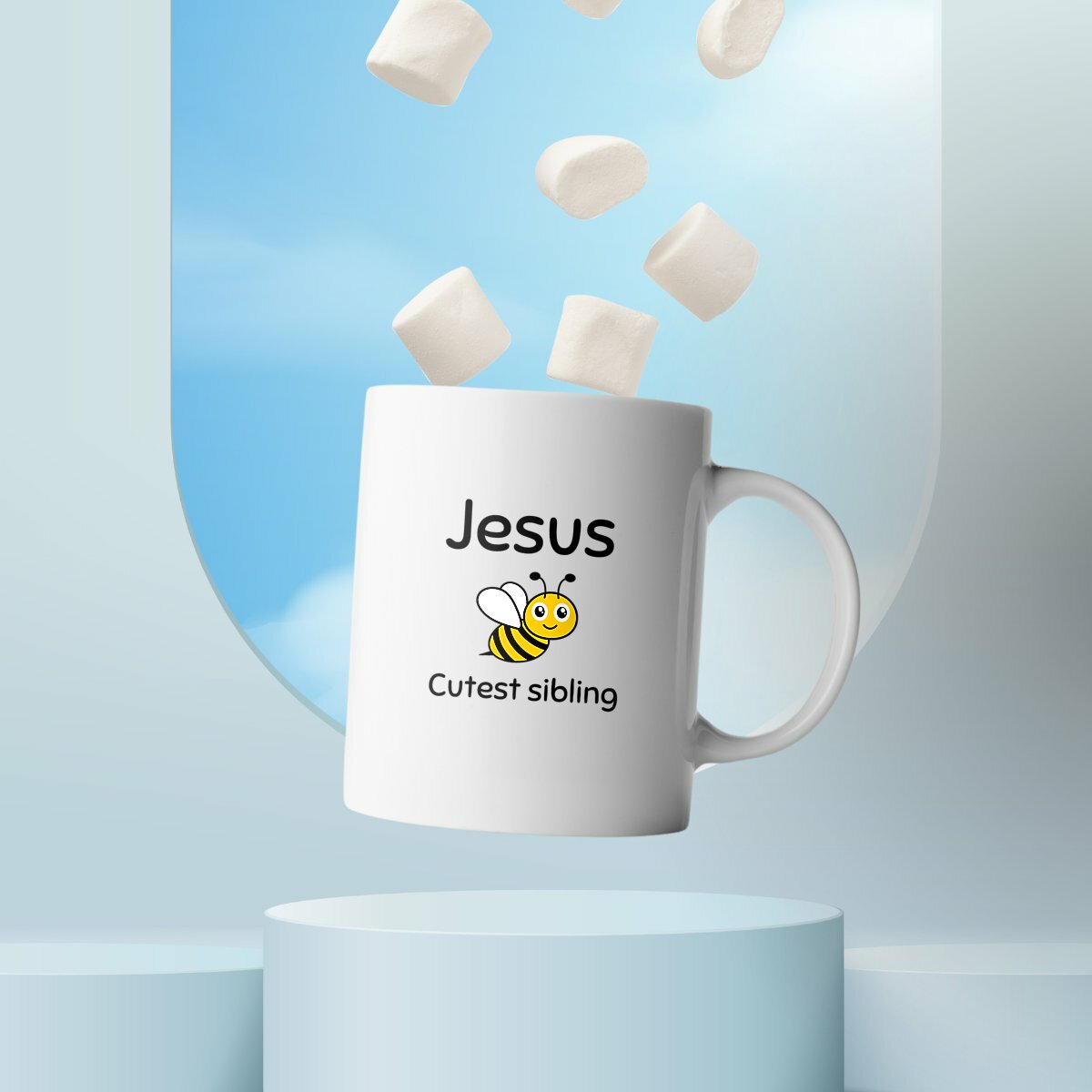 Image front Ceramic mug Premium Jesus's cutest Sibling 