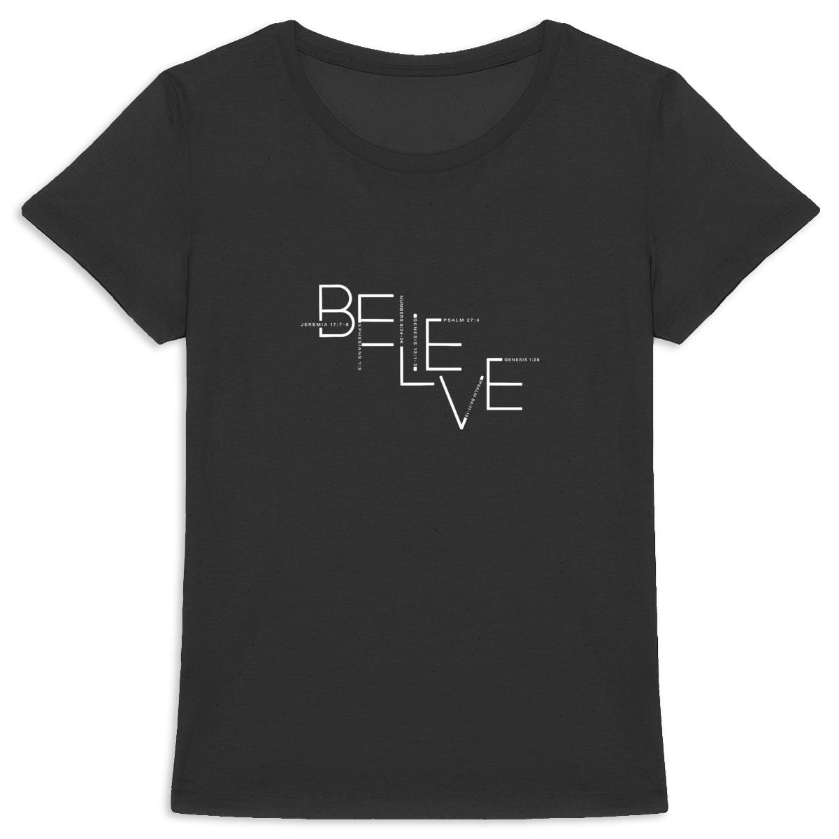 Image back Women's t-shirt - Premium Plus BELIEVE