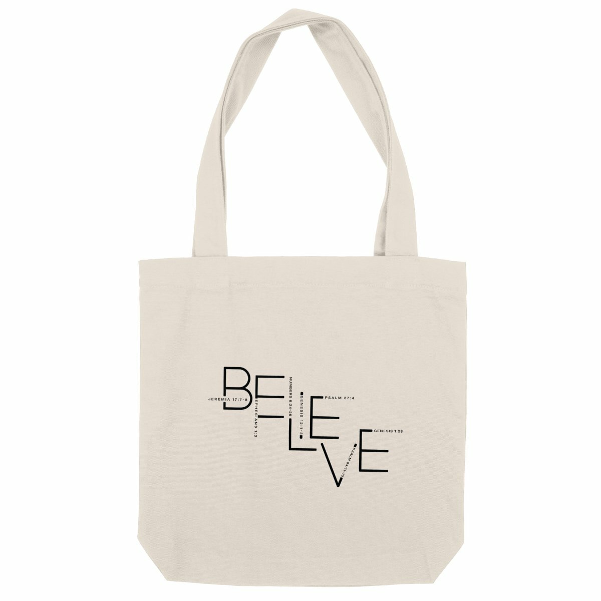 Image back Heavy totebag - Premium Plus BELIEVE