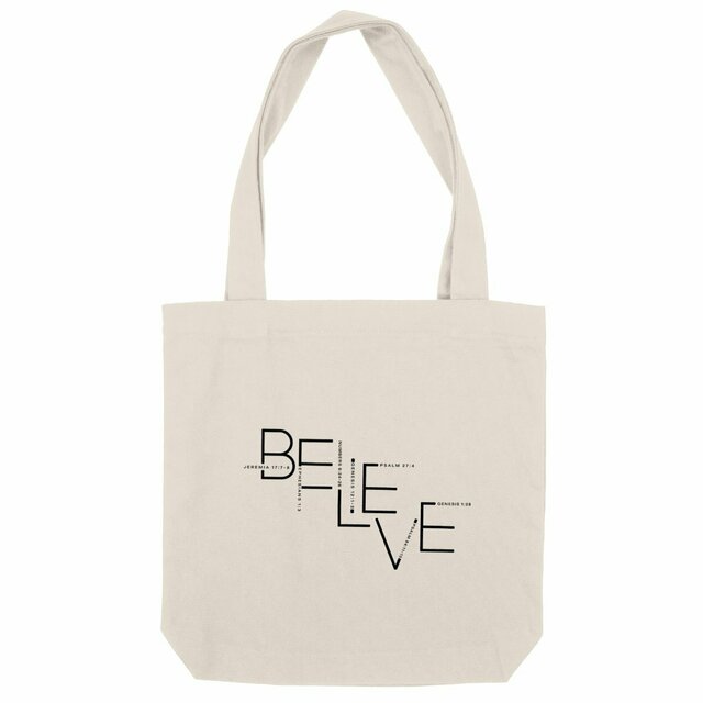 Image back Heavy totebag - Premium Plus BELIEVE