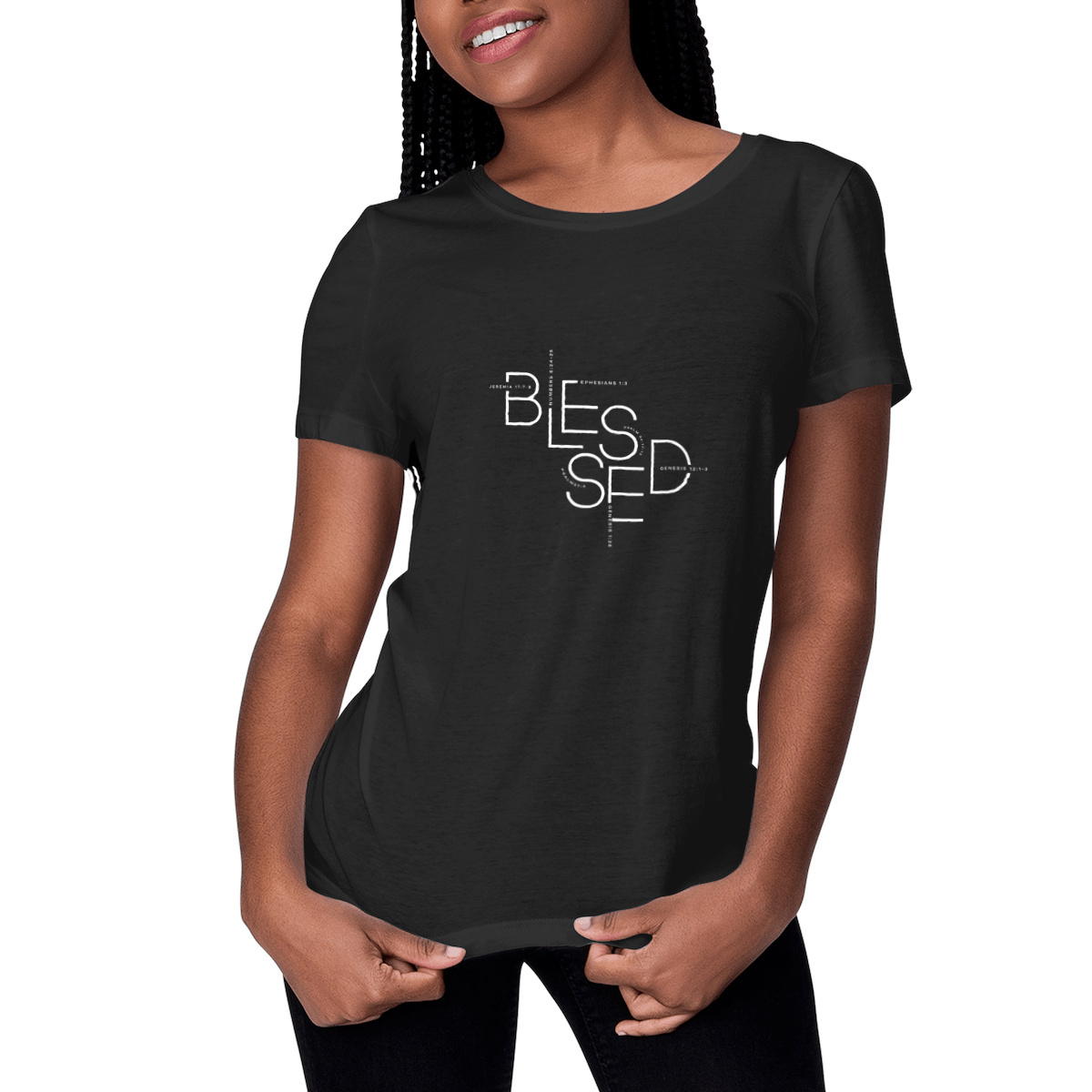 Image front Women's t-shirt - Premium Plus BLESSED