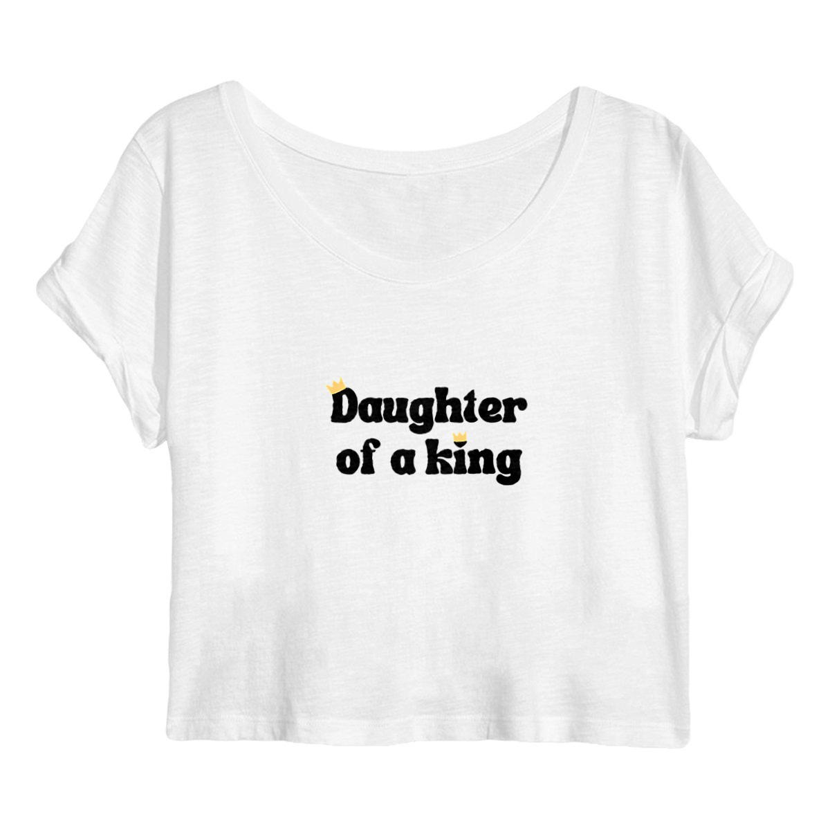 Image back Women's crop top Premium+ Daughter of a King