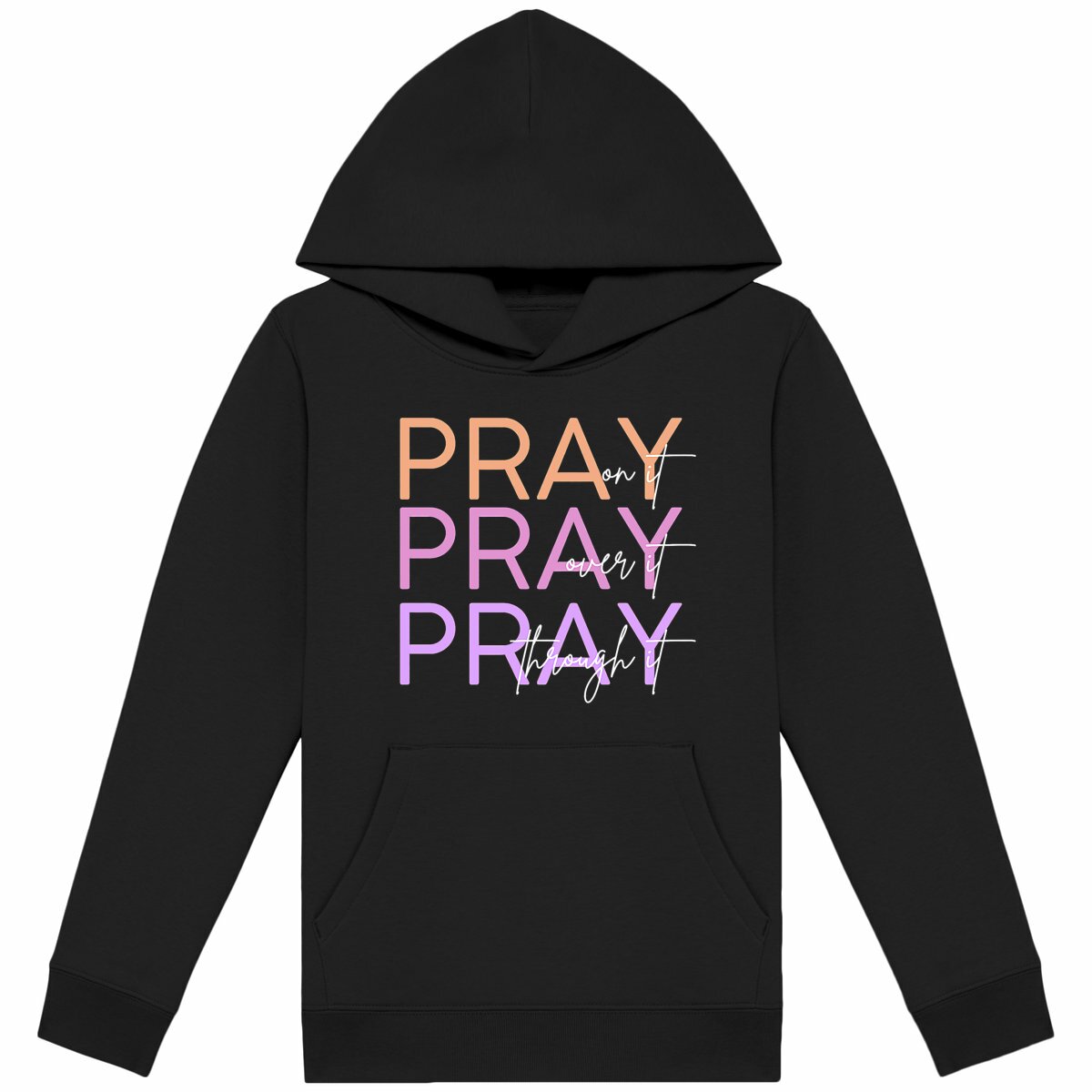 Image back Kids hoodie - Premium Pray 3x