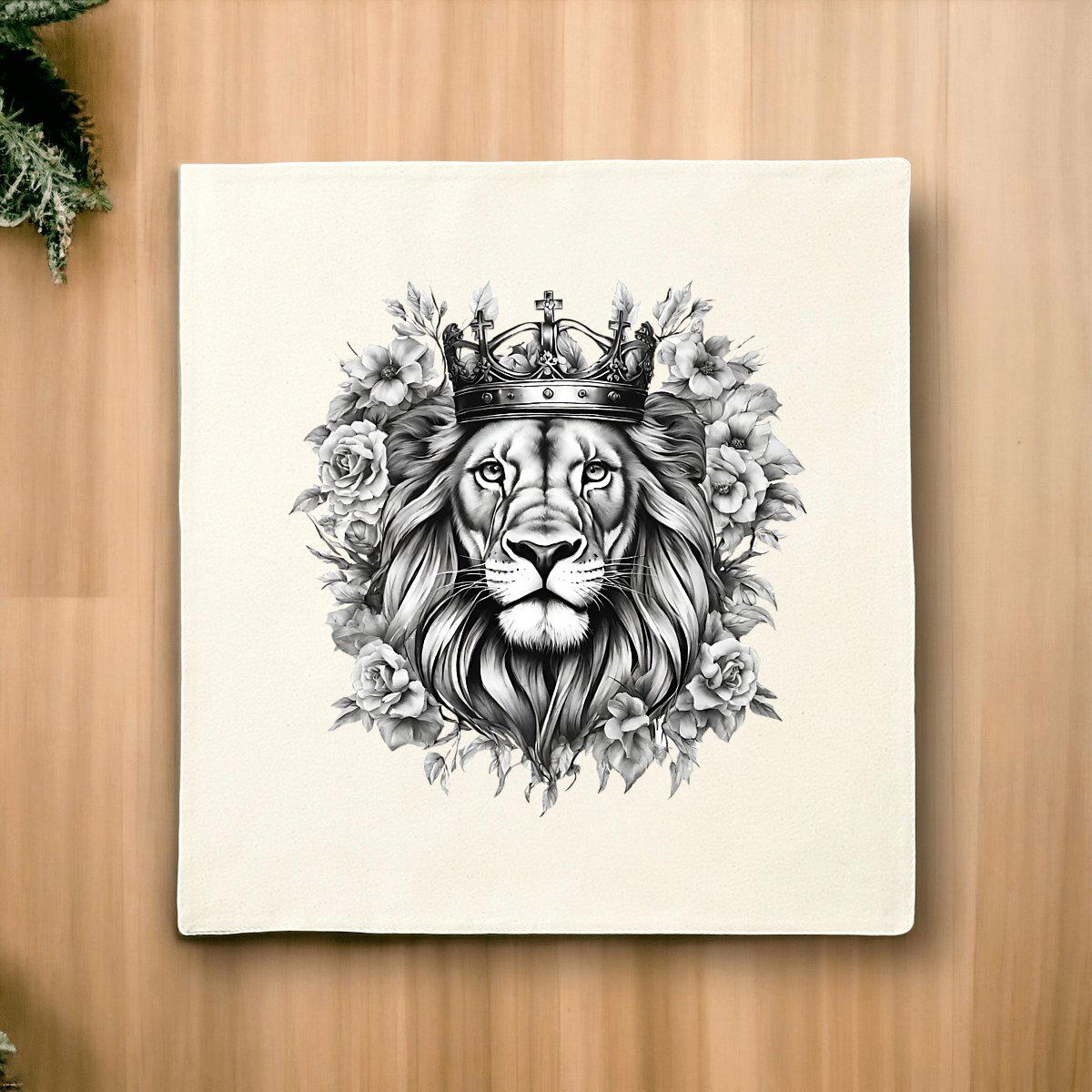 Image front Cushion Cover "Strong Lion"