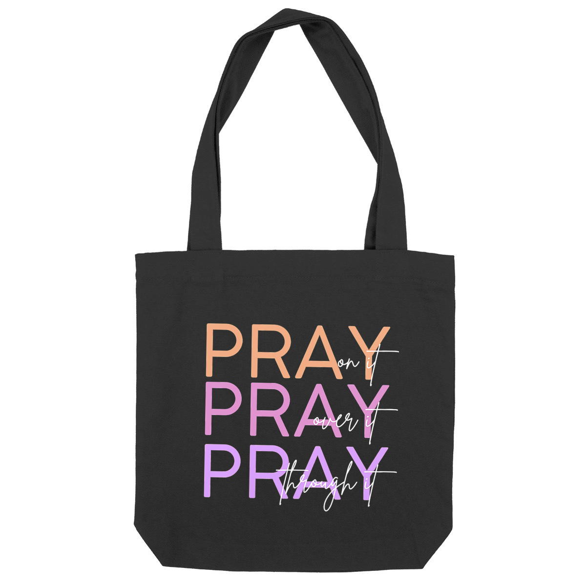 Image front Heavy totebag - Premium Plus Pray 3x
