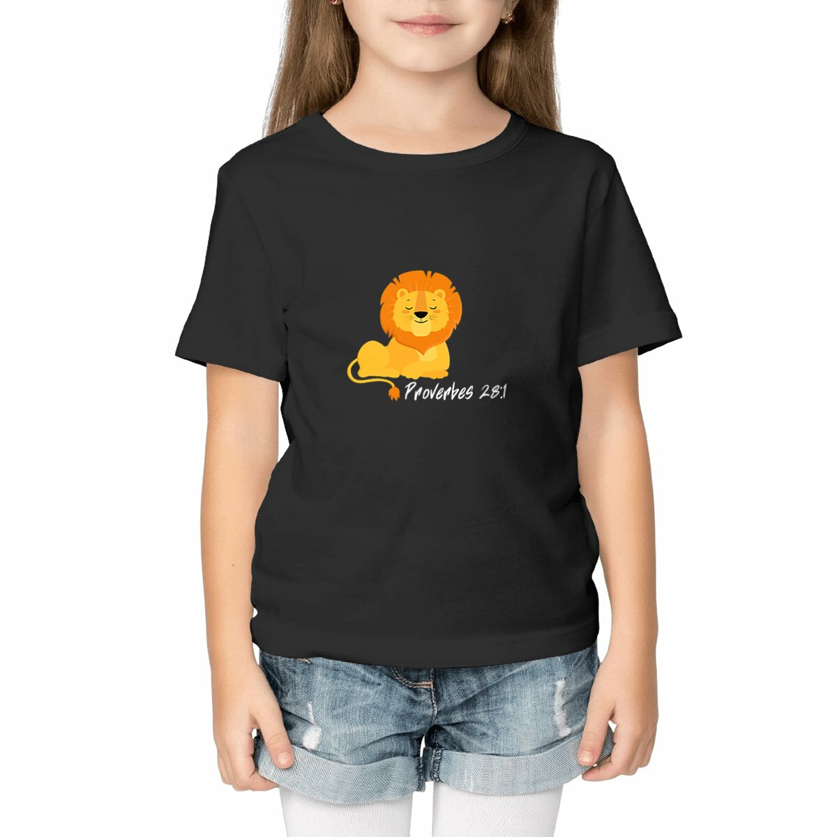 Image front Kids t-shirt  Premium+ Proverbes 28:1