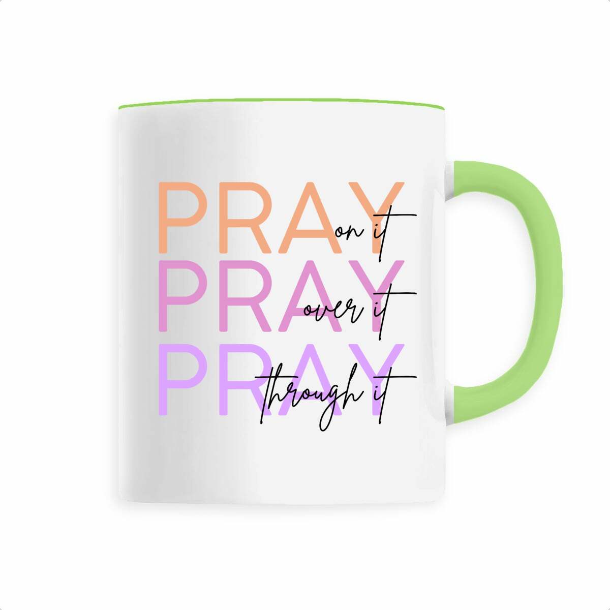 Image back Ceramic mug - Premium Pray 3x