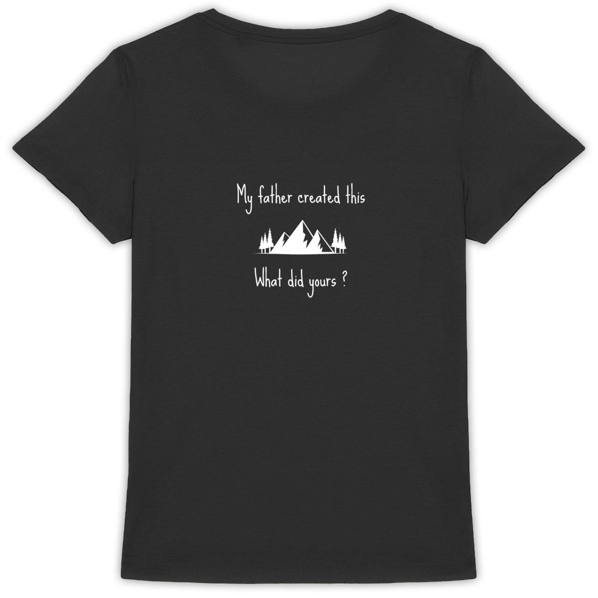 Image back Women's t-shirt Premium+ My Father created this