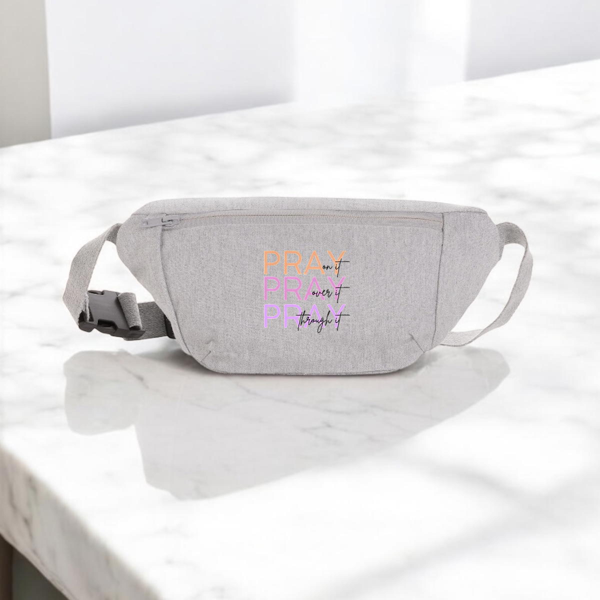 Image front canvas hip bag "pray3x"