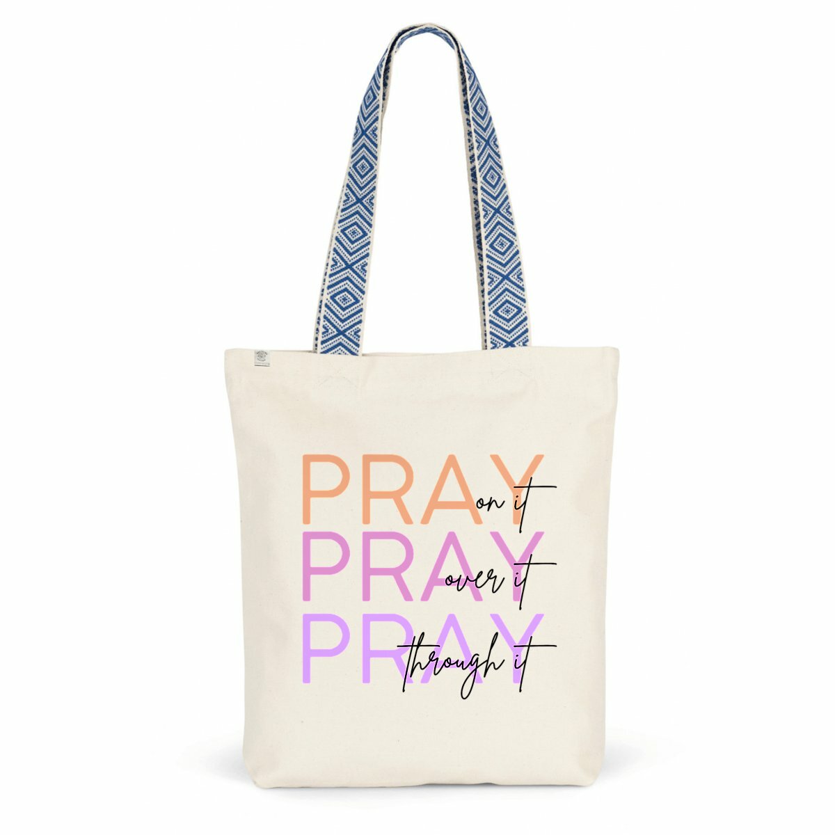 Image back Ethnic totebag - Premium Plus Pray 3x