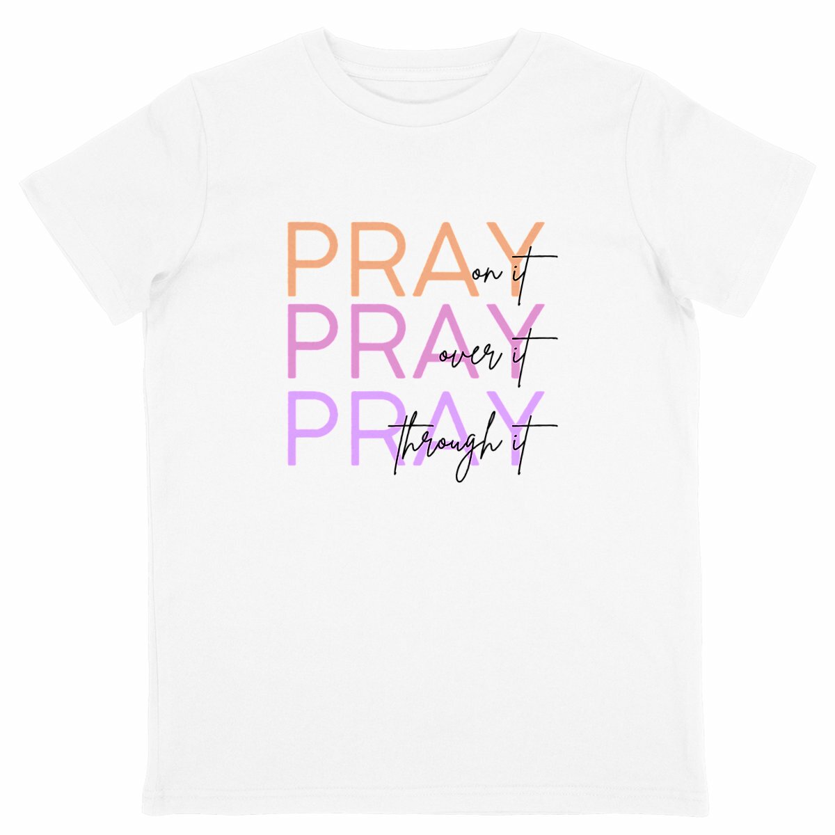 Image back Kids t-shirt - standard Pray 3x