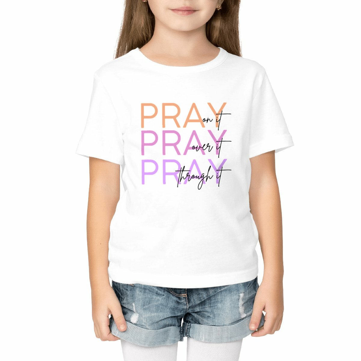 Image front Kids t-shirt - standard Pray 3x