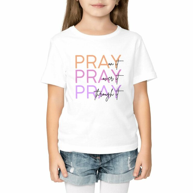 Image front Kids t-shirt - standard Pray 3x