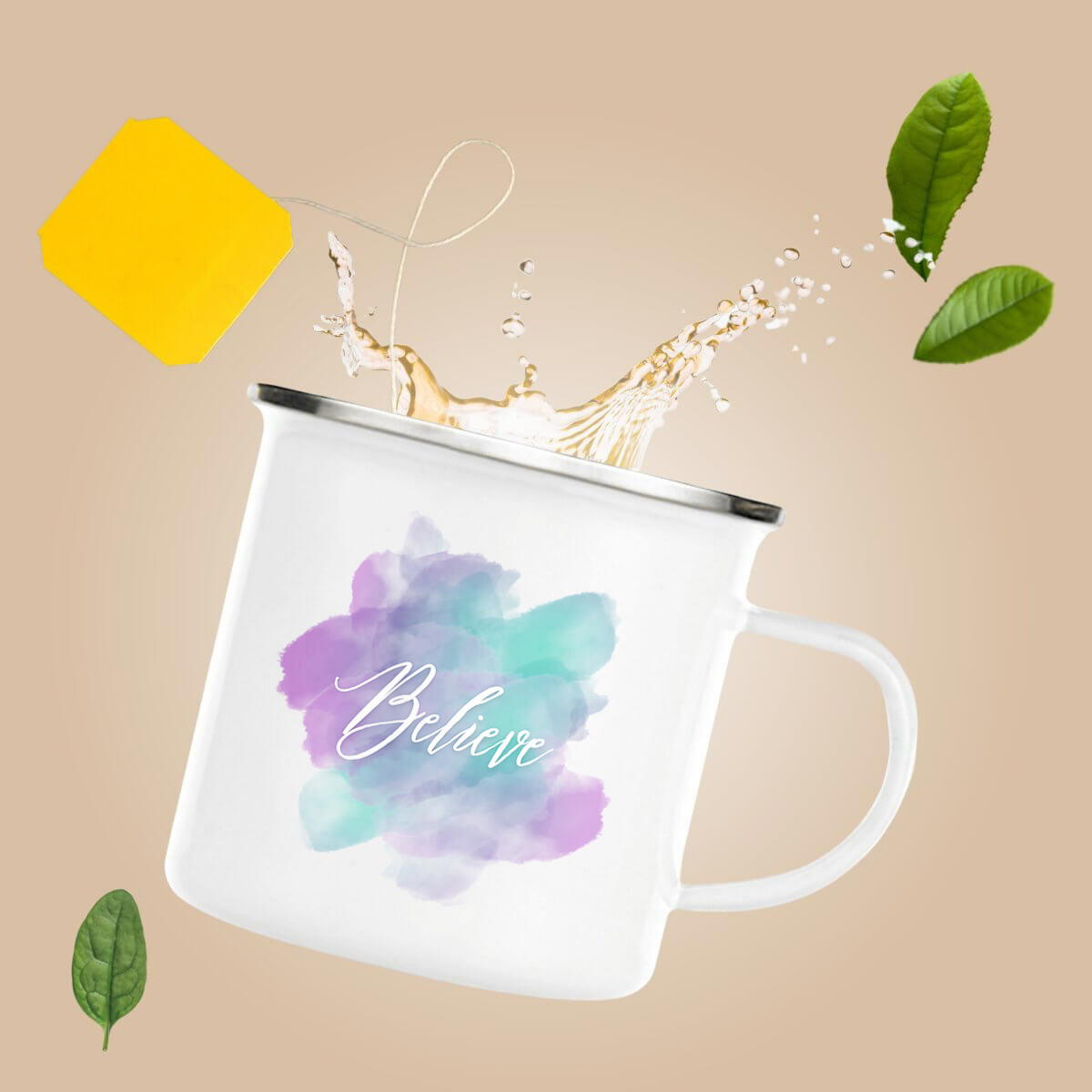Image front Enamel mug "ink"