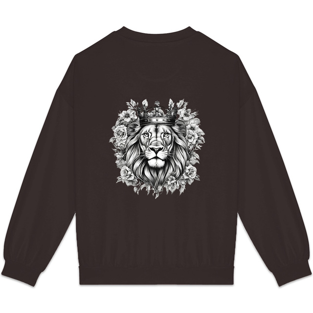 Image back Unisex sweat-shirt Made in Portugal "Strong Lion"