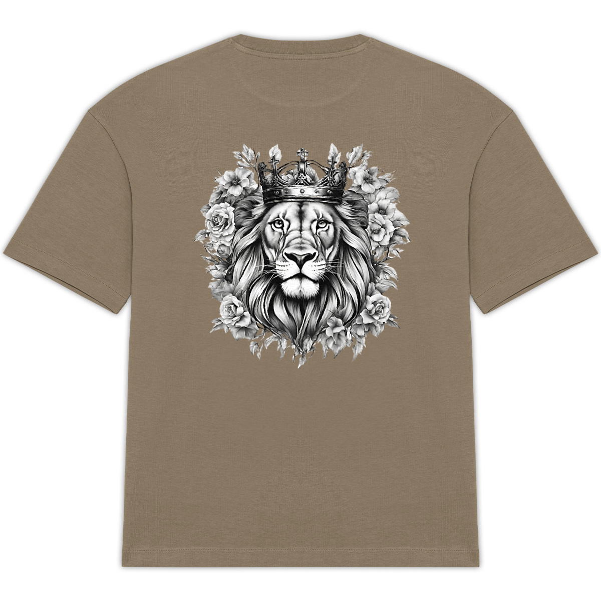 Image back Unisex oversized t-shirt "Strong Lion"