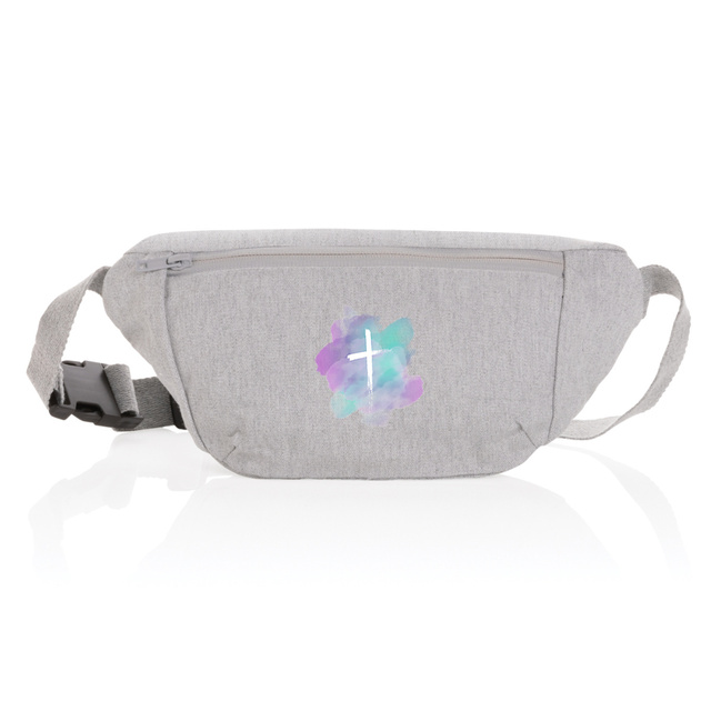 Image back canvas hip bag "ink stain"