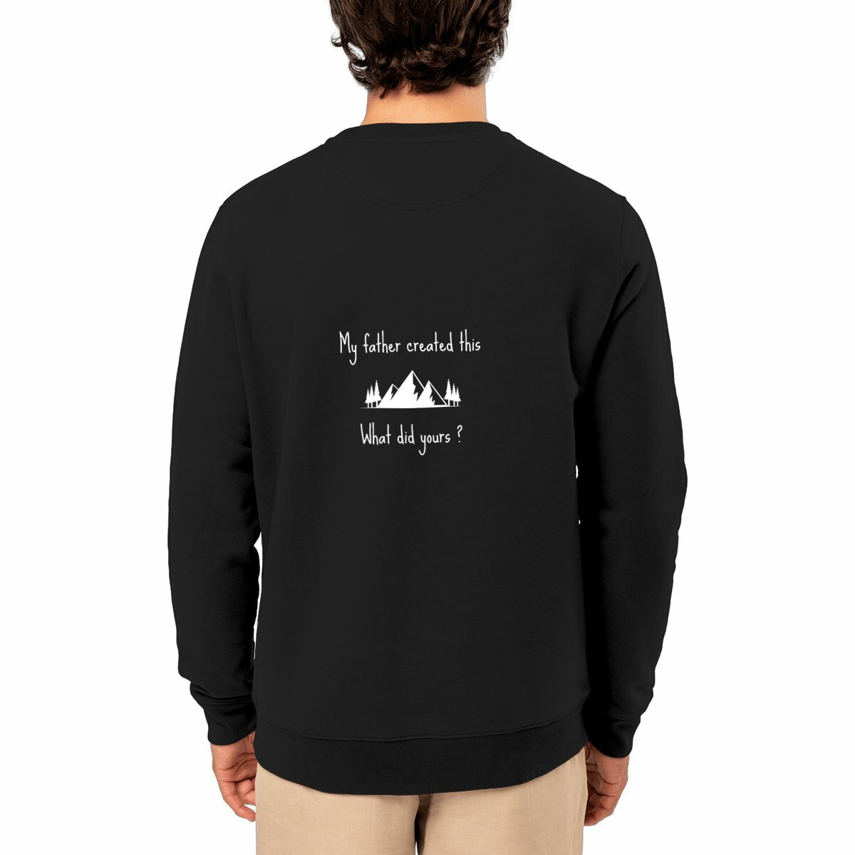 Image front Unisex sweat-shirt premium+ My Father created this