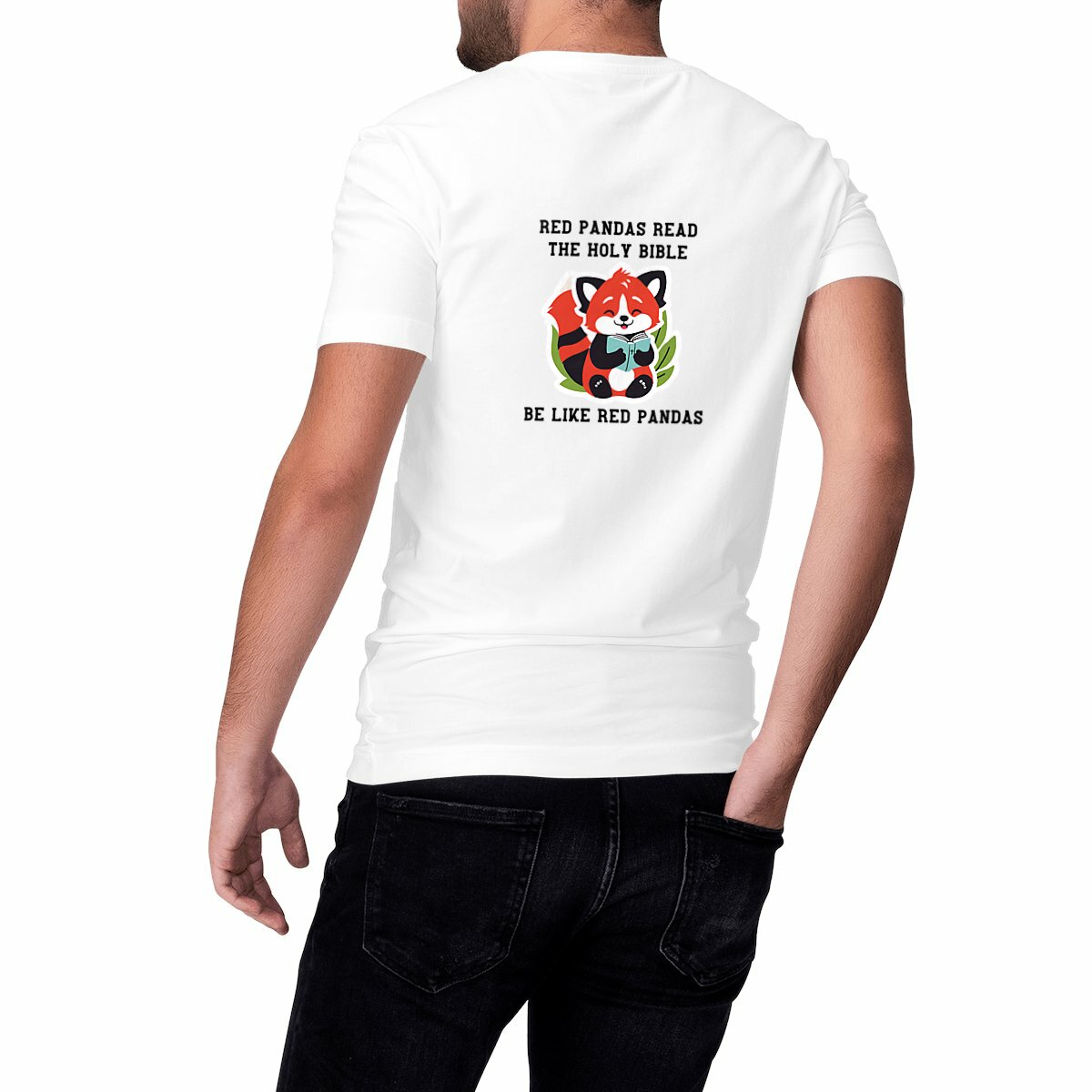 Image front Heavyweight Unisex t-shirt Premium+ Be like red pandas