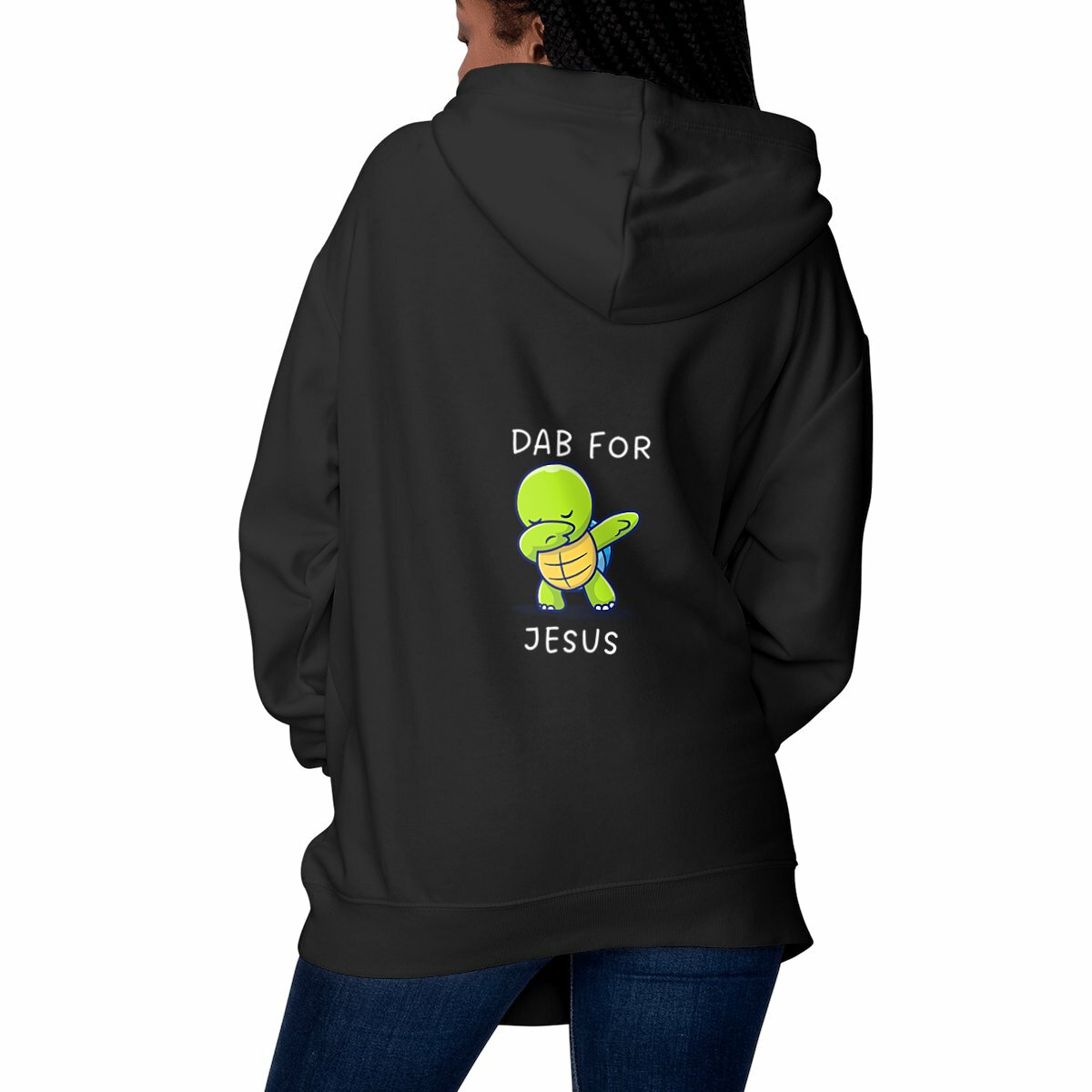 Image front Unisex hoodie Premium+ Dab for Jesus both sides