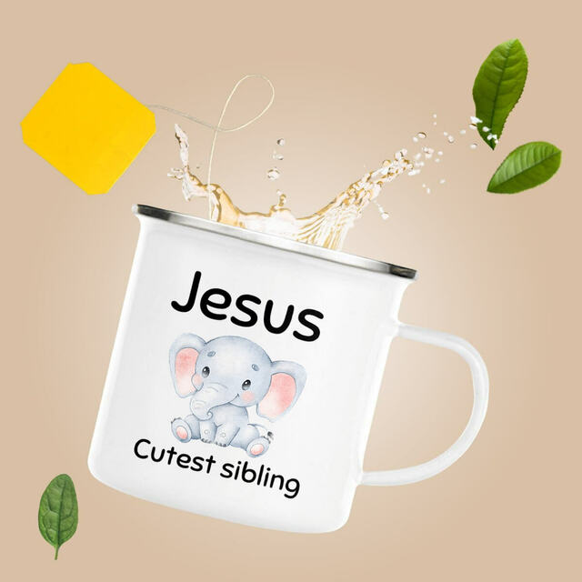 Image front Enamel mug Premium Jesus's cutest Sibling 